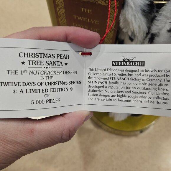 STEINBACH PARTRIDGE IN A PEAR TREE 12 DAYS CHRISTMAS GERMAN NUTCRACKER - Picture 5 of 13